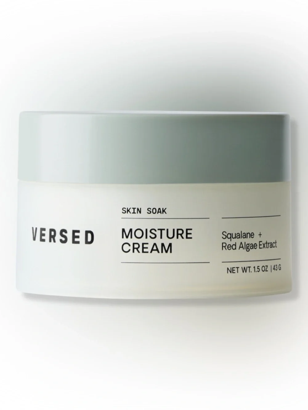 VERSED Skin Soak Moisture Cream 1.5 oz Squalane + Red Algae Hydrating Face Cream
